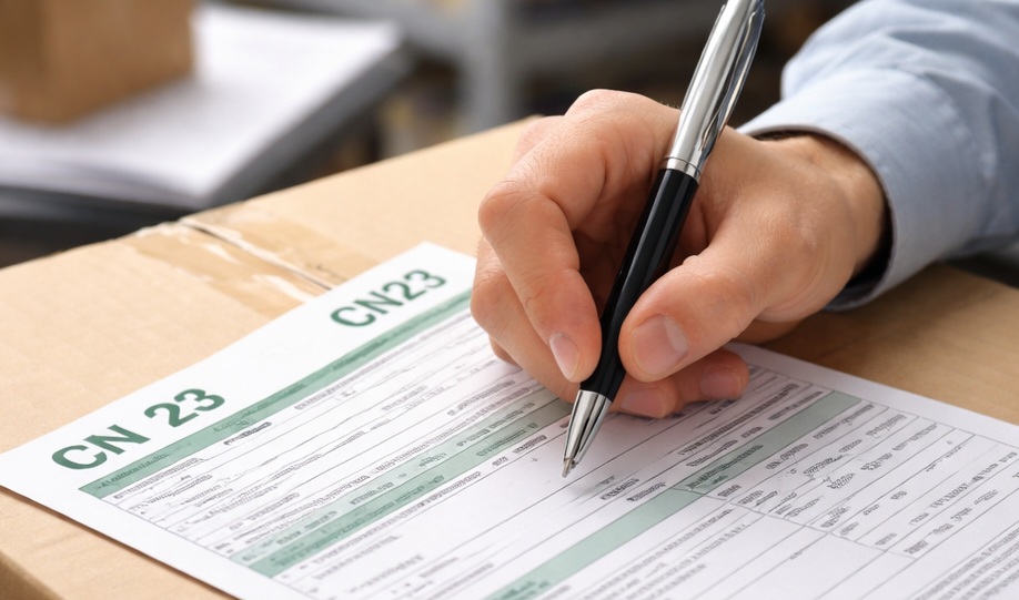 Formulaire de déclaration douanière CN23 pour envois internationaux